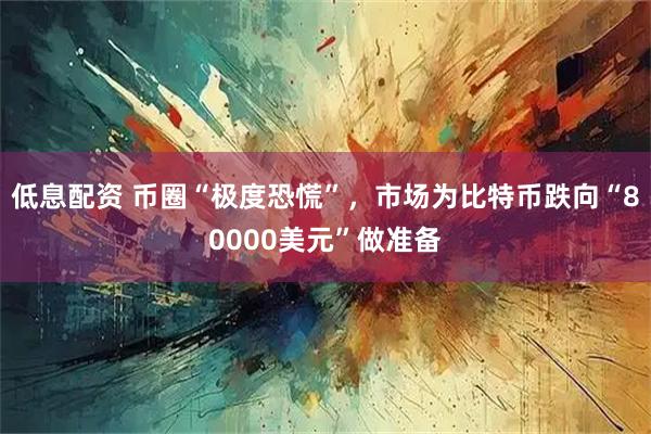低息配资 币圈“极度恐慌”，市场为比特币跌向“80000美元”做准备